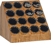 Madera Collection – Cylinder Holder – 19.75W x 18.5D x 18.5H, Wood, Brown