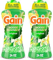 Gain In-Wash Laundry Scent Booster Beads, Original Scent, 24.0 OZ, Fresh Extender + Odor Protection, (Pack of 2)