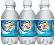 Canada Dry Club Soda, 10 fl oz plastic bottles, 6 pack