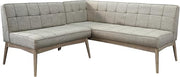 Sunny Designs Mia Mid-Century Modern Tufted Upholstered Corner Dining Bench