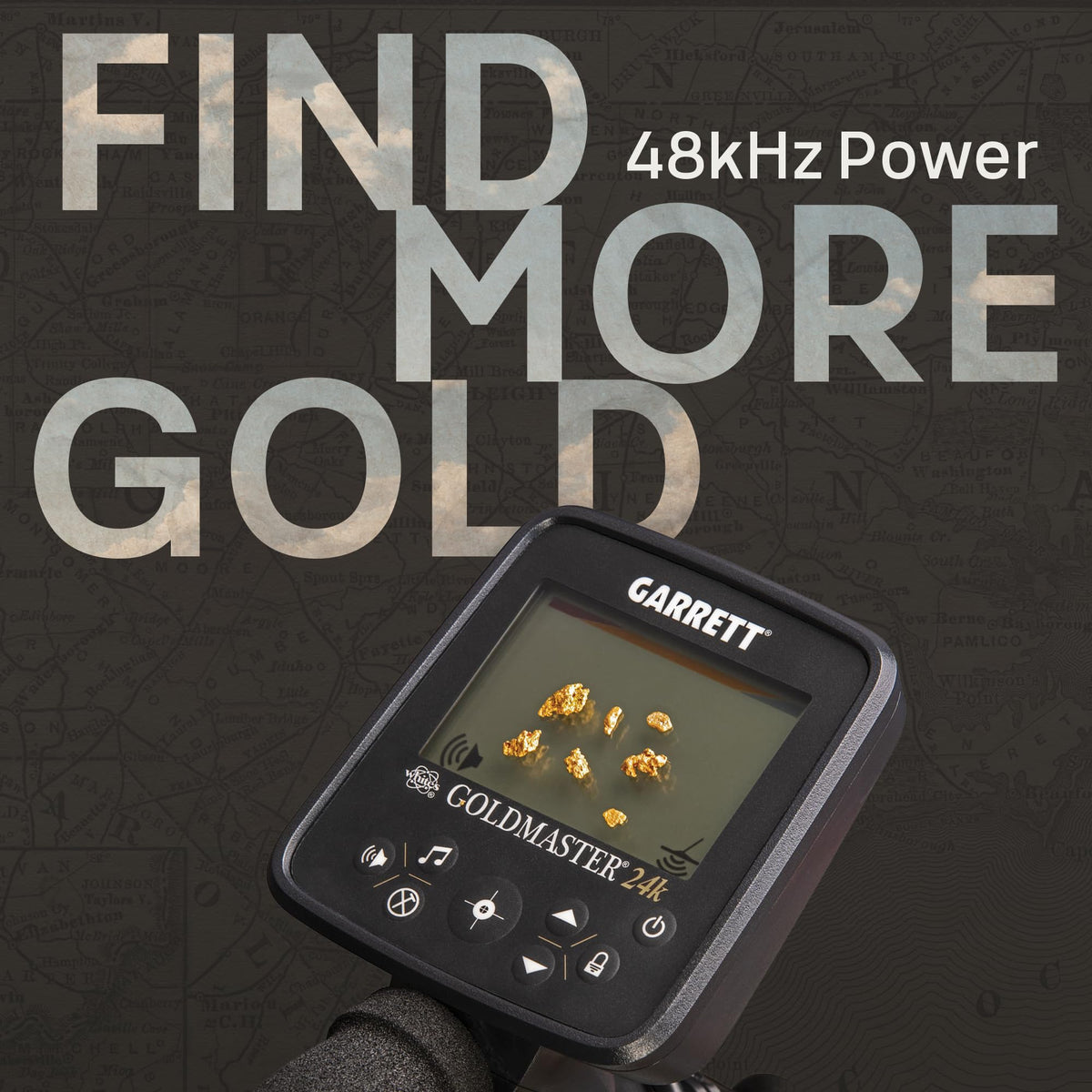 Garrett - - Gold Metal Detector for Adults - High Frequency 48 kHz Metal Detector for Gold - Made in USA - Wired Headphones Included by Garrett Metal Detectors – Model Goldmaster
