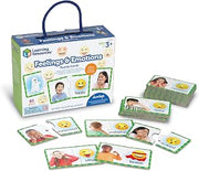 Learning Resources Feelings & Emotions Puzzle Cards - SEL, Emotional Regulation Tools for Kids, Toddlers Calming Corners, Montessori Essentials, Matching Games, Flash Cards, Homeschool, Preschool