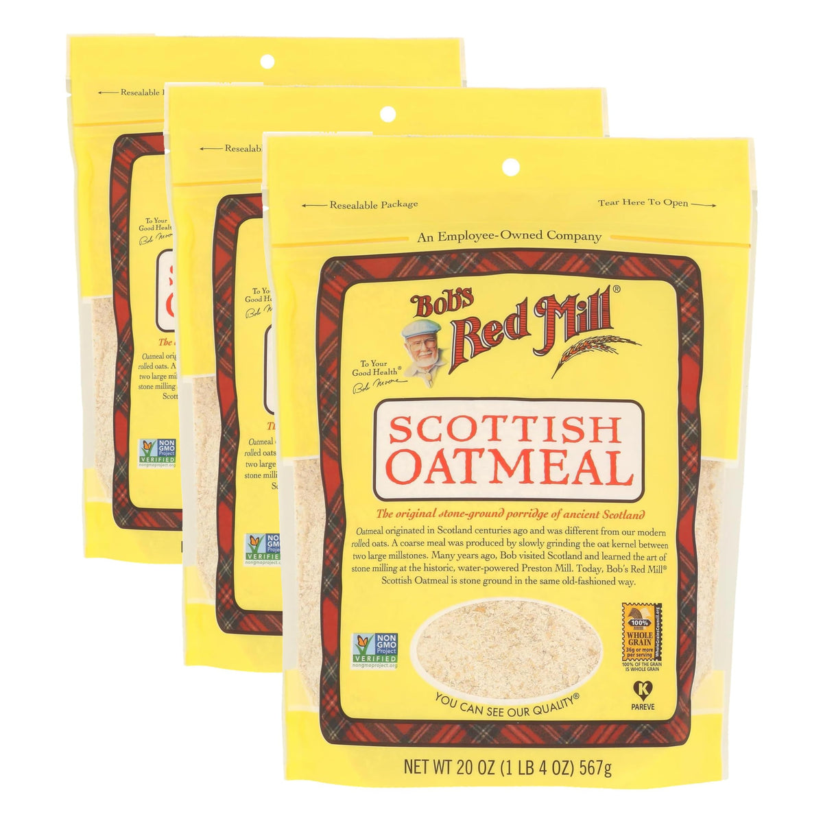 Bob's Red Mill 20 Ounce (Pack of 3) / Resealable / 20 Ounce (Pack of 1) Breakfast Foods