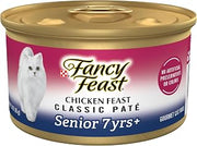 Purina Fancy Feast Chicken Senior Cat Food 7 Yrs + Wet Pate (24) 3 oz Cans