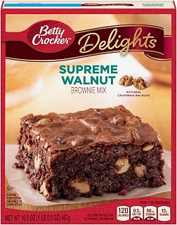 Betty Crocker Delights Brownie Mix Supreme Walnut 16.5 oz (Pack of 10)