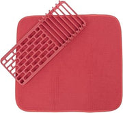 Cuisinart 18US6251RED Dish Drying Mat with Rack (Red)