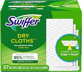 Swiffer Sweeper Dry Sweeping Pad Refills for Floor mop Unscented 40 Count