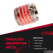 E-Z LOK M6-1.0 IT, M10x1.5 ET / 5 / Pack of 5 Thread Locking Inserts