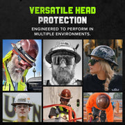 Lift Dax Forged Carbon Full Brim Hard Hat/Safety Helmet w/MIPS by LIFT Safety – One Size, polyethylene, Matte, Model HDCF-24MKM