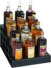 CTBH-12BT Twelve Section Countertop Bottle Holder, Black Polystyrene