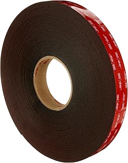3M VHB Tape 5952, Black, 1/4 in x 36 yd, 45 mil, 1 Roll