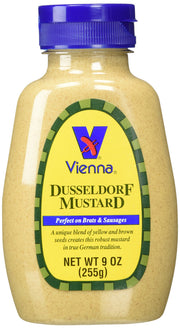 VIENNA ® DUSSELDORF MUSTARD by Vienna Beef – 9 Ounce (Pack of 1)