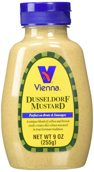VIENNA ® DUSSELDORF MUSTARD by Vienna Beef – 9 Ounce (Pack of 1)