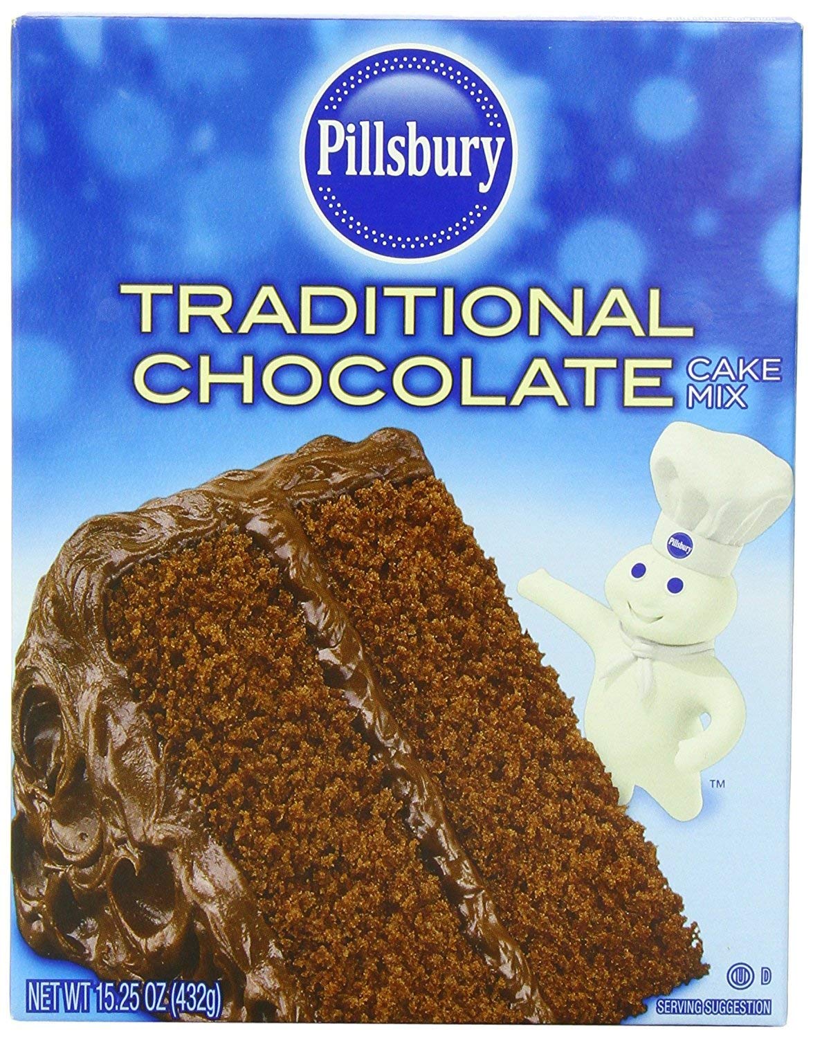 Traditional Chocolate Cake Mix by Pillsbury – 15.25 Ounce (Pack of 1)