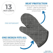 Carlisle FoodService Products Black / 13" (Pack of 1) / 1 Oven Mitts