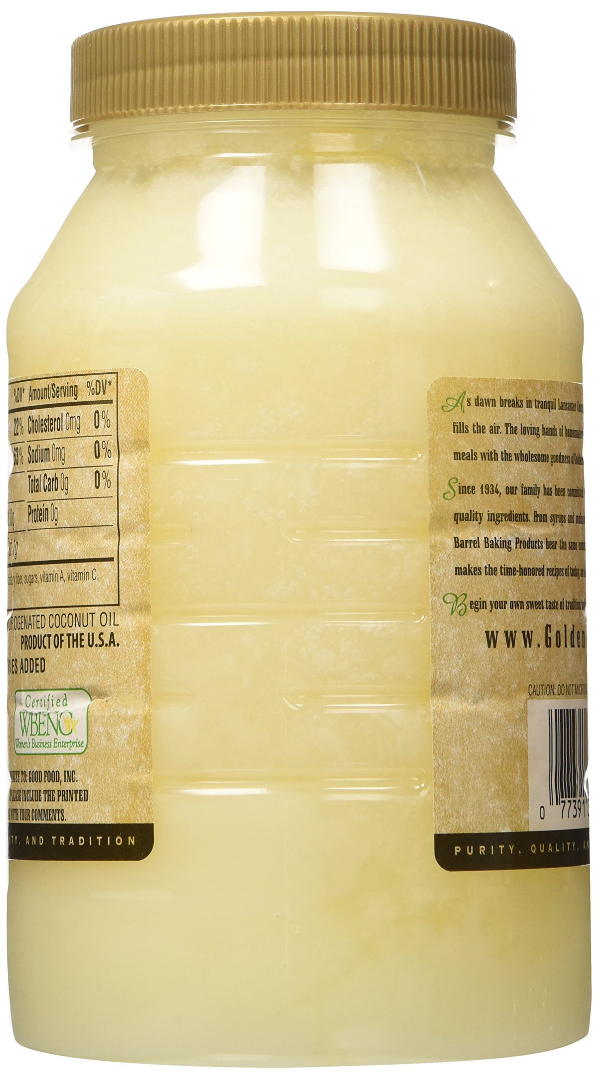 Coconut Oil by GOLDEN BARREL – 32 Fl Oz (Pack of 1)