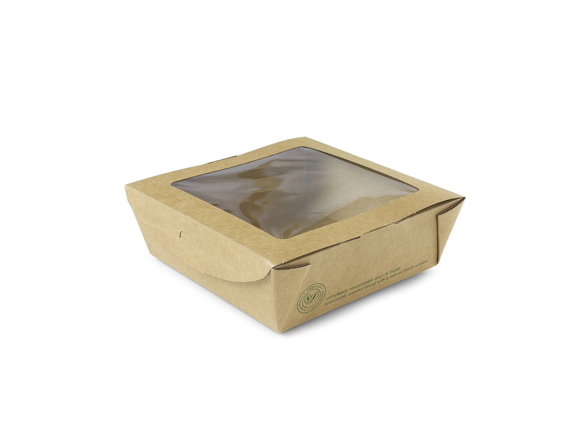 with Window Case by Vegware – ys/m, 22 ounces, Cardboard, White, Pack of 300