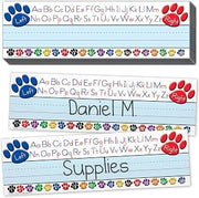 Teacher Created Resources Paw Prints Left/Right Alphabet Name Plates (4040)