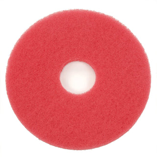 13" Red Buffing Pad by Global Industrial – 13.5"L x 13.5"W x 5"H, Aluminum Oxide, Red, Model 404413