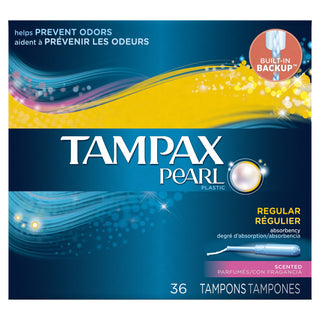 Pearl Tampons with Plastic Applicator by Tampax – 36 Count (Pack of 1), Plastic, Model 779264