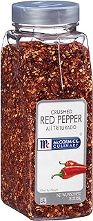 McCormick Culinary Crushed Red Pepper, 13 oz - One 13 Ounce Container of Crushed Red Pepper Flakes, Perfect for Sprinkling Onto Pizza, Beef, Pork and Flatbreads