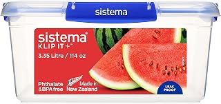 Sistema 888303 Klip It Container, Polypropylene, 45 liters, Transparent