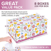 Premium Bulk Tissues by Stock Your Home – 8 Pack, Tissue, White, Pack of 8, Model 1896