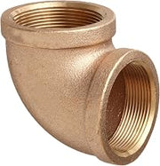 Brass Pipe Fitting, 90 Degree Elbow, Class 125, 2" NPT Female