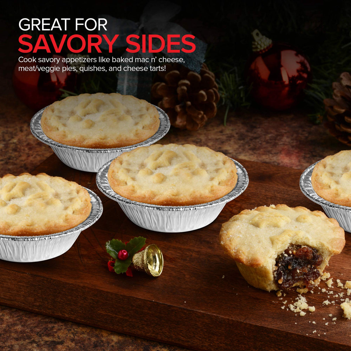 Stock Your Home 50 Pack (4 Inch) / Silver / 50 Pack Pie Pans