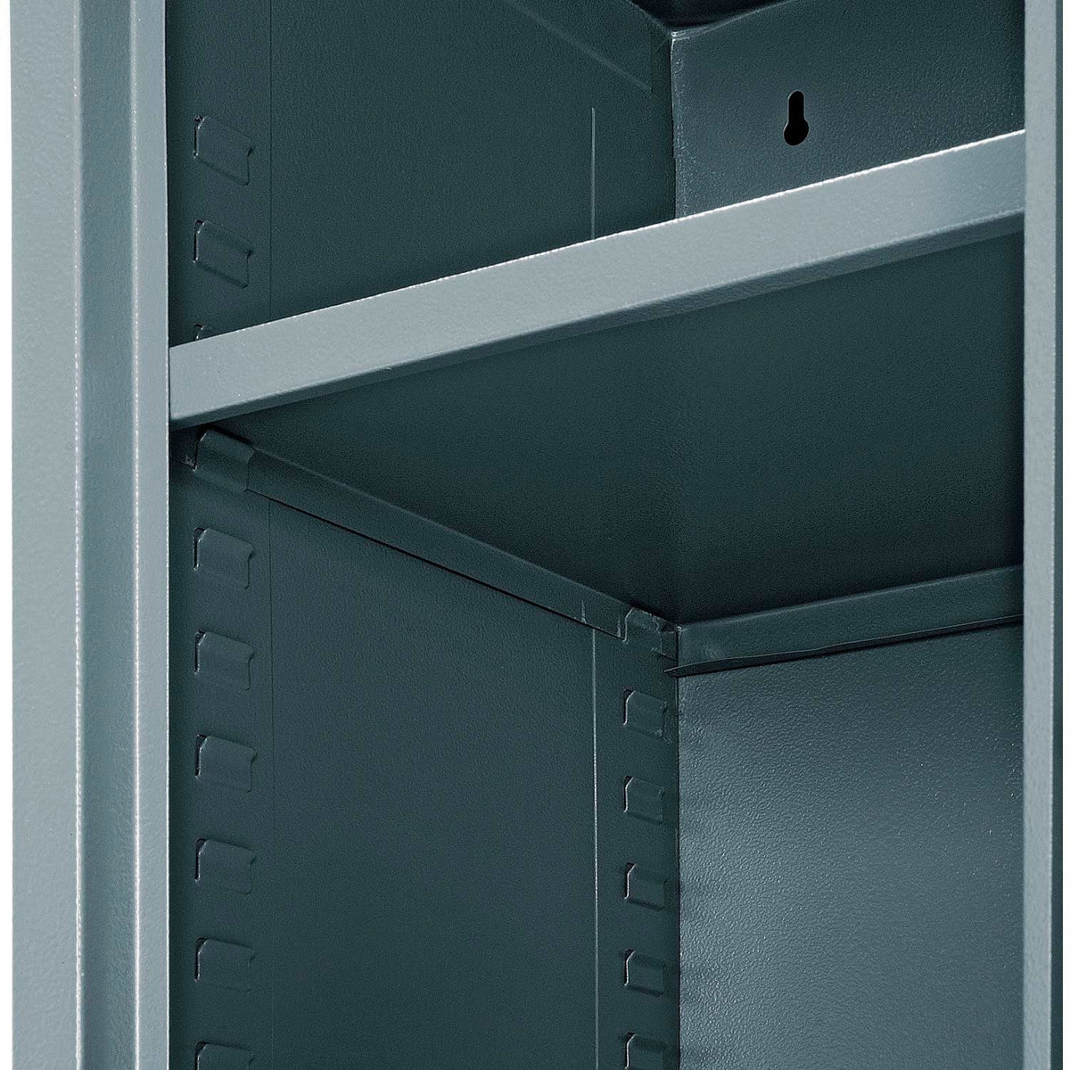 Clear View Wall Storage Cabinet with Locking Recessed by Global Industrial – 13.75 inches x 30 inches x 12.75 inches, Alloy Steel, Grey, Model 269874CV-GY