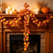 Artificial Maple Leaf Garland by Generic – Plastic, A07, Model pumpkin decorations