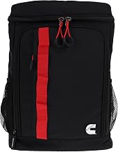 Cummins Backpack Cooler, Black with Red Accent Stripe, Insulated with Bottle Opener
