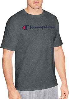 Champion Men's Classic Graphic Short Sleeve T-Shirt, Script Logo (Reg. Or Big & Tall)