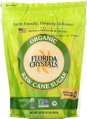 Florida Crystals Organic Raw Cane Sugar, USDA Certified Organic, Non-GMO, 2 Lb (Pack of 6)