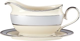 Lenox Blue Frost Sauce Boat and Stand, Ivory