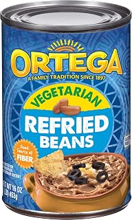 Ortega Refried Beans, Vegetarian, 16 Ounce