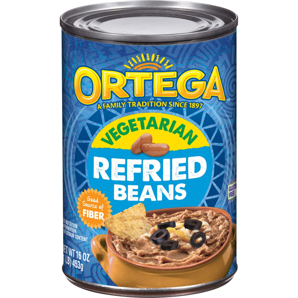 Refried Beans by Ortega – 16 Ounce (Pack of 1), Vegetarian, Model 7701100