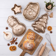 Havawish Christmas Cake Pan Set, Carbon Steel, 4 Piece