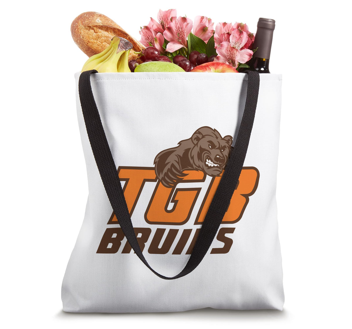 Trevor Browne Bruins Tote Bag by Trevor Browne High School, Phoenix, AZ 85033 – 16 inches, White, Model 4NW0HST9DB5US_16INCHES