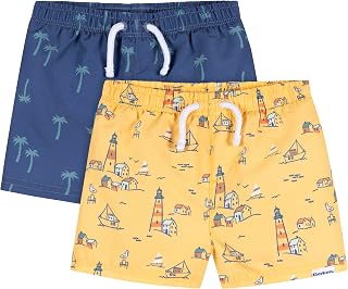 Gerber Baby Boys' Toddler 2-Pack Swim Trunks