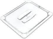 Carlisle FoodService Products Storplus 1/2-Size Food Pan Lid for Catering, Buffets, and Restaurants, Polycarbonate, 12.75 x 10.38 Inches, Clear, 1 Count (Pack of 6)