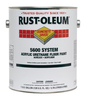 Concrete Saver 5600 System Acrylic Urethane Floor Paint by Rust-Oleum – 1 Count (Pack of 2), Water, Silver Gray, Pack of 2, Model 251291