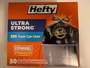 Hefty Ultra Strong Draw String 33 Gal. Trash Bags (50-Count) 00E8357400AC
