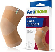 Actimove Arthritis Care Knee Support with Heat-retaining Fabric – Drug-free Pain Management for Arthritis, Increases Blood Circulation – Left/Right Wear – Beige, Medium