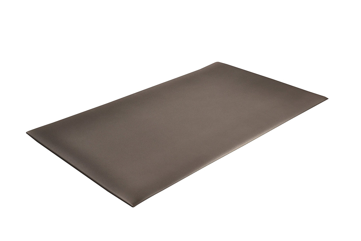 413 Blade Runner™ w/Dyna-Shield® Ribbed Anti-Fatigue Mat by Notrax – 3'W x 6'L x 1/2" Thick, PVC Sponge, Black, Model 413S0036BL