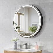 ALTAIR Radiant 32" Aluminum Frameless Surface-Mount LED Lighted Mirror Medicine Cabinet