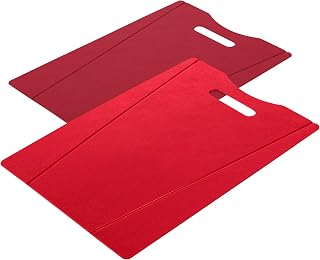 Kuhn Rikon 24273 Chopping Boards Set of 2 Dark Red, Plastic