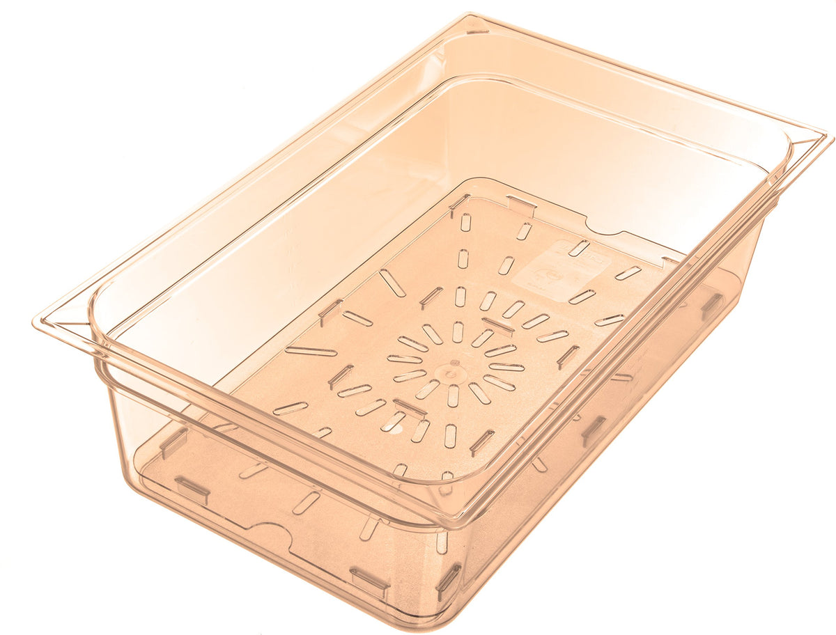 Carlisle FoodService Products Half Size Long / Amber / 2.5" Deep Storage & Transport