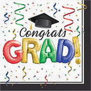 Creative Converting # 1 Grad Napkins, 6.5", Multi-colored