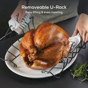 Circulon Roasting Pan and Rack, 17 x 13 Inch, Gray